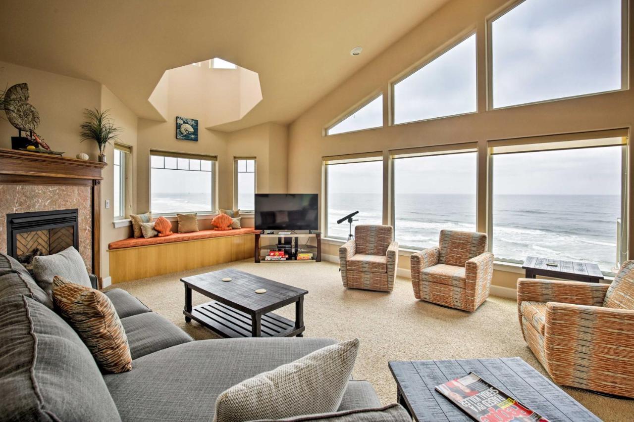 Oceanfront South Beach Home With Hot Tub And Sauna Newport Tower Eksteriør billede