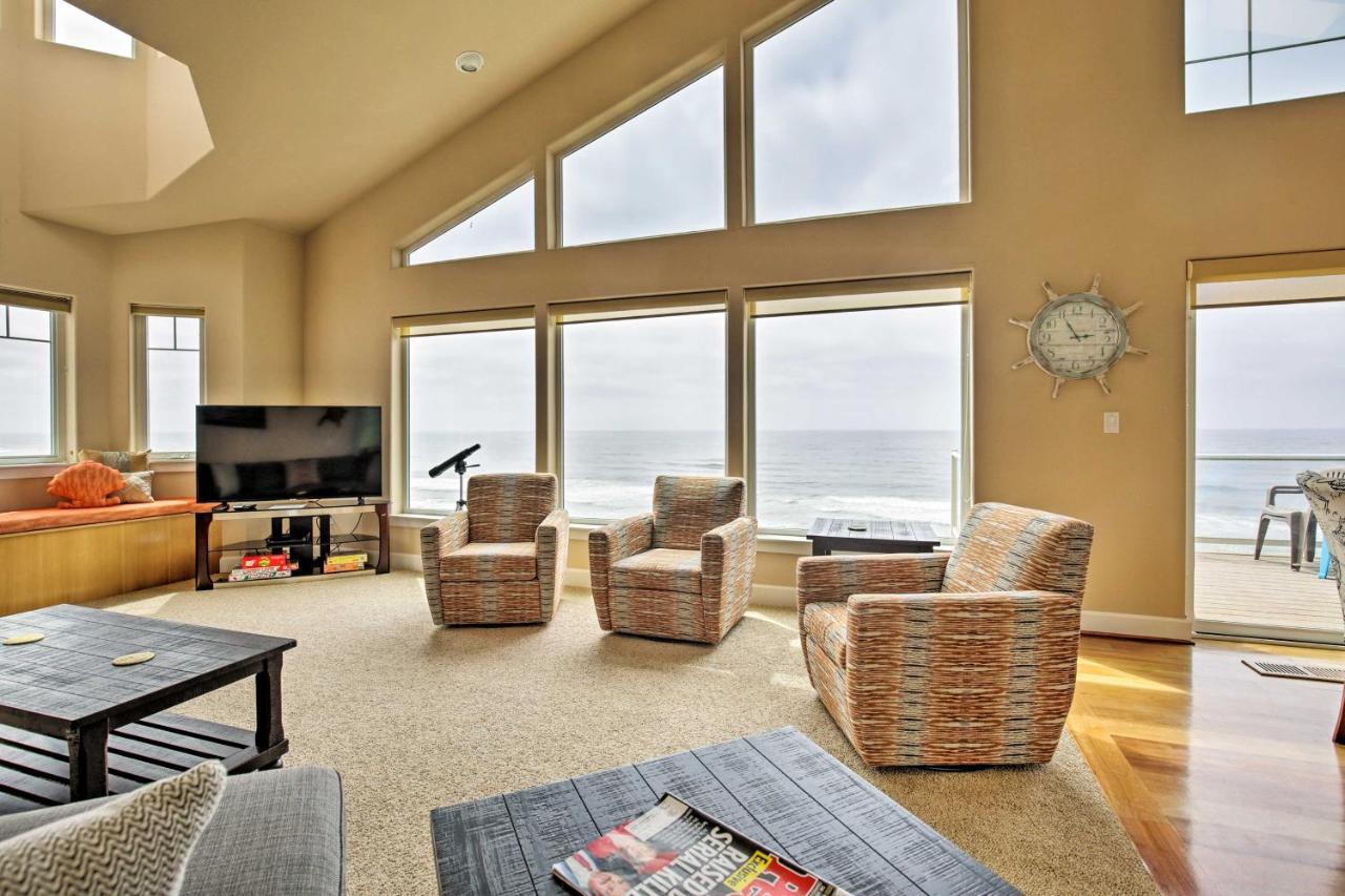 Oceanfront South Beach Home With Hot Tub And Sauna Newport Tower Eksteriør billede